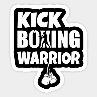 Kick boxing warrior Sticker